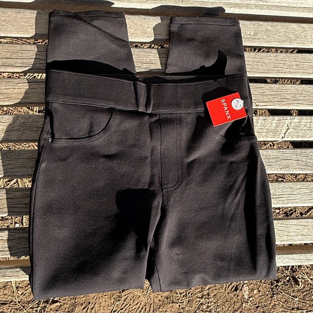 NWT Spanx The Perfect Black Pant Ankle 4 Pocket in Black, Size Small Petite